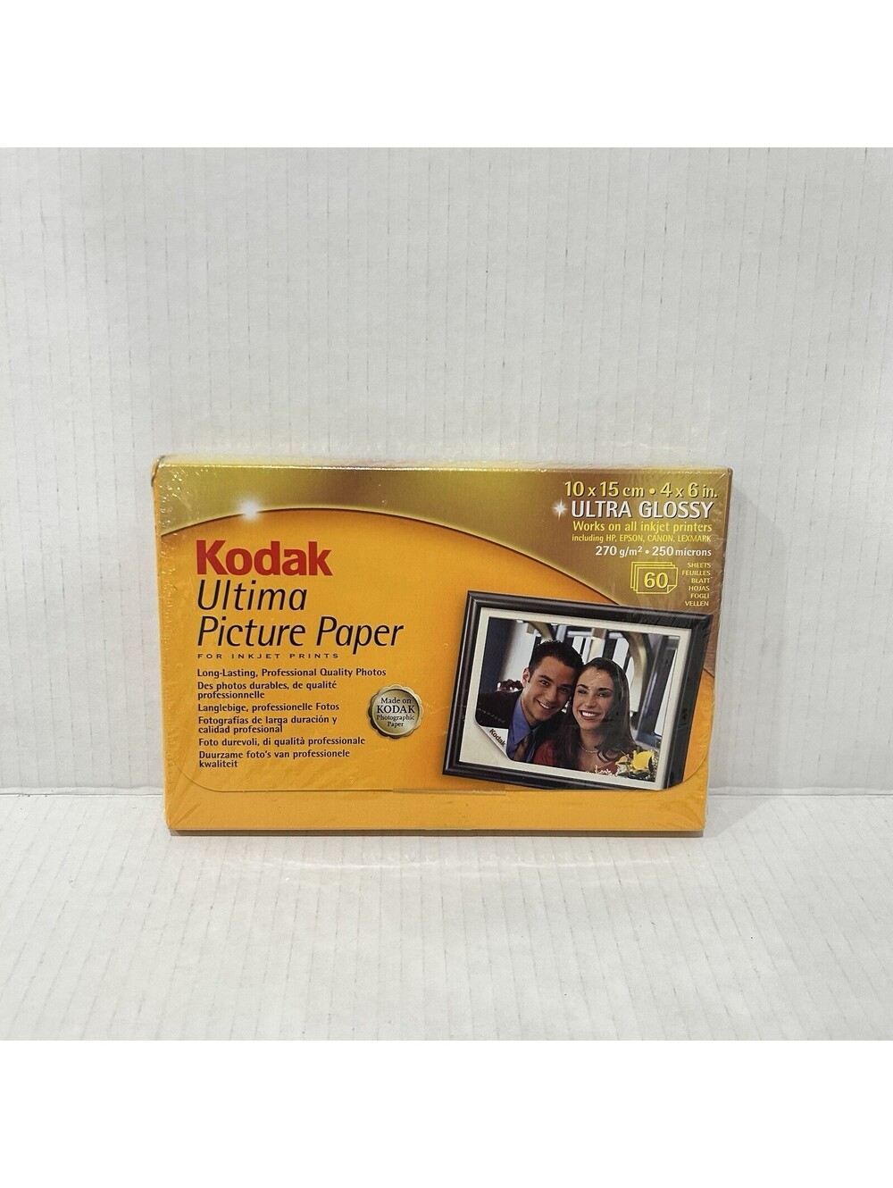 Kodak Ultima Picture Paper Inkjet Prints Ultra Glossy 10x15cm/4x6 in. 60 Sheets